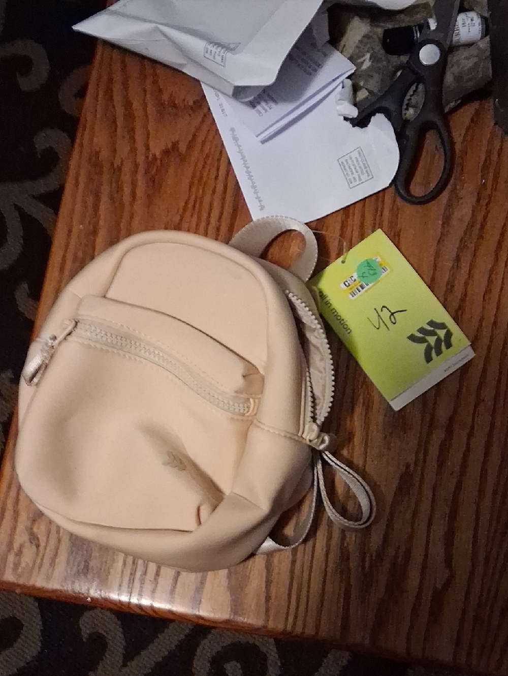 all in motion Cream Mini Backpack Crossbody